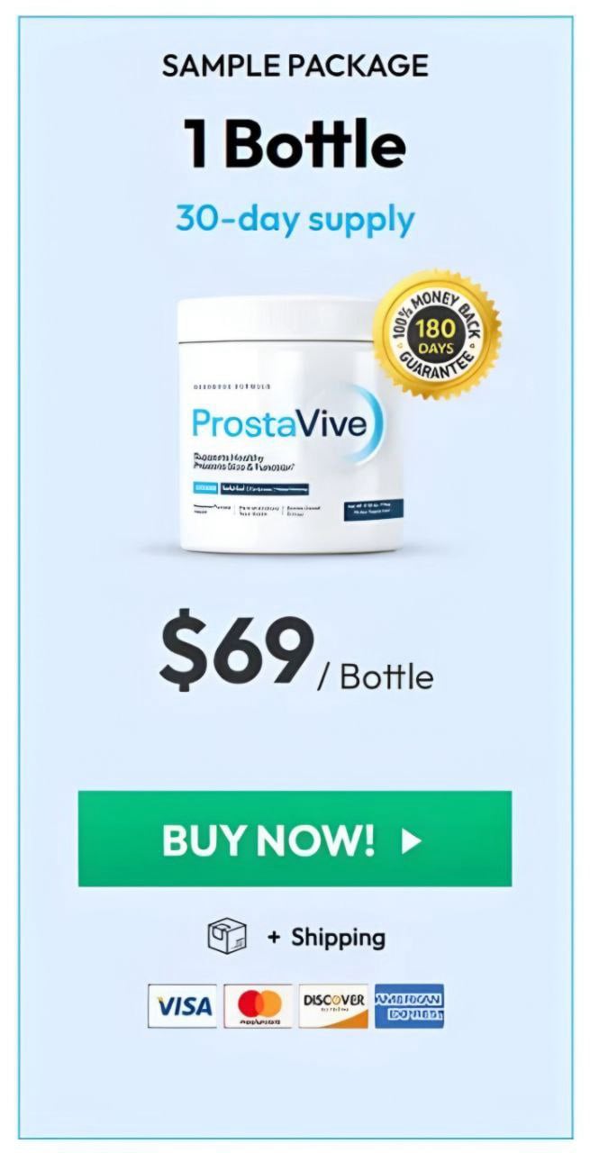 prostavive – 1 bottle offer $59 per bottle prostate health supplement